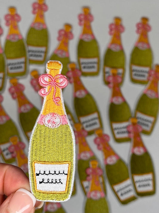 Aloe and Milk Boutique - Champagne Bottle, Bride Patches, Drinking Patch, Wedding