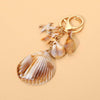 Sensibling Corp. - 12PCS - Seashell Accent Starfish Shell Charm Embellished Drop Bag Chain Keychains