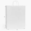 Nashville Wraps - White Kraft Retail Paper Shopping Bags: 100 Pack / Rose 5.25x3.5x8.25"