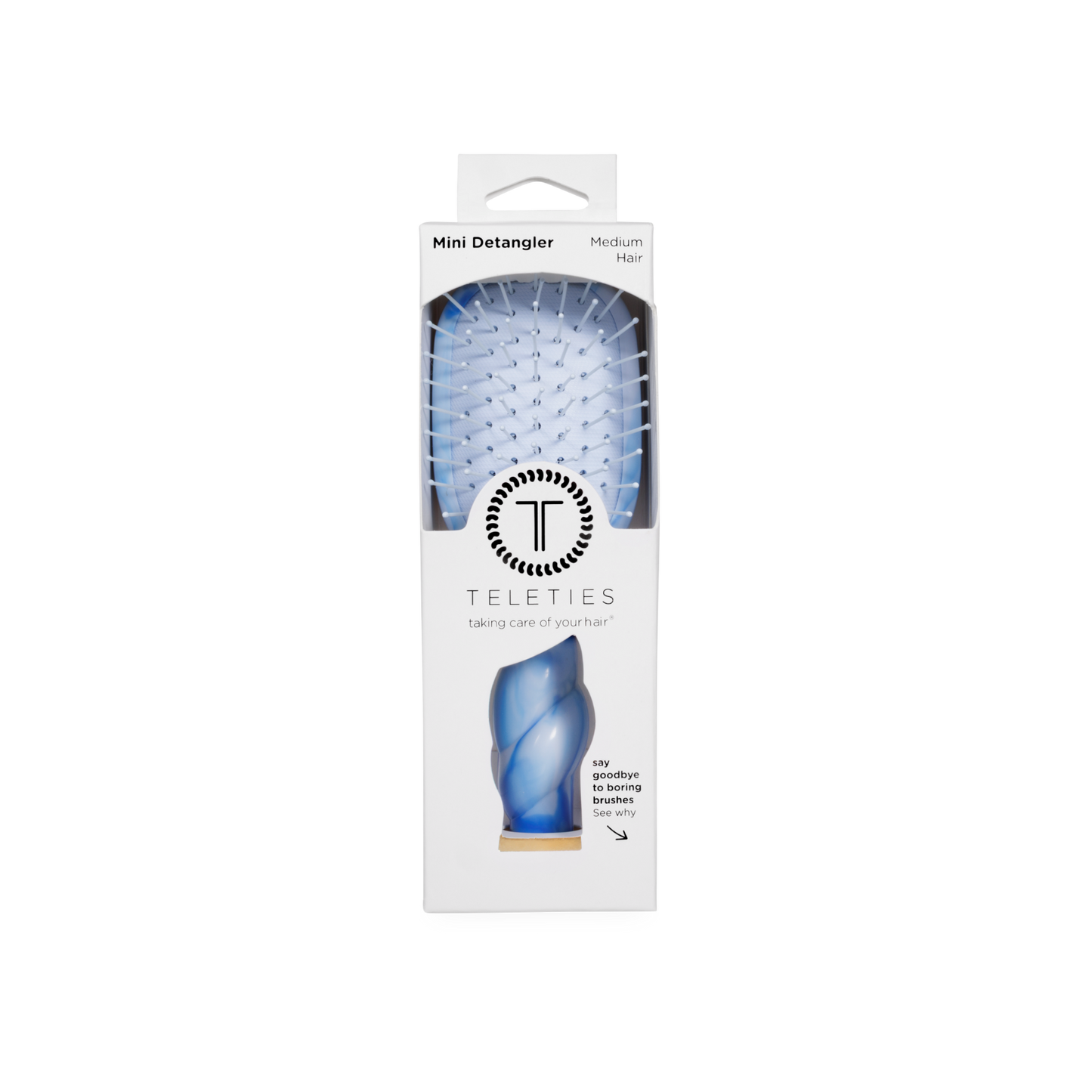 TELETIES - Mini Detangler Brush | Medium | Tide & True