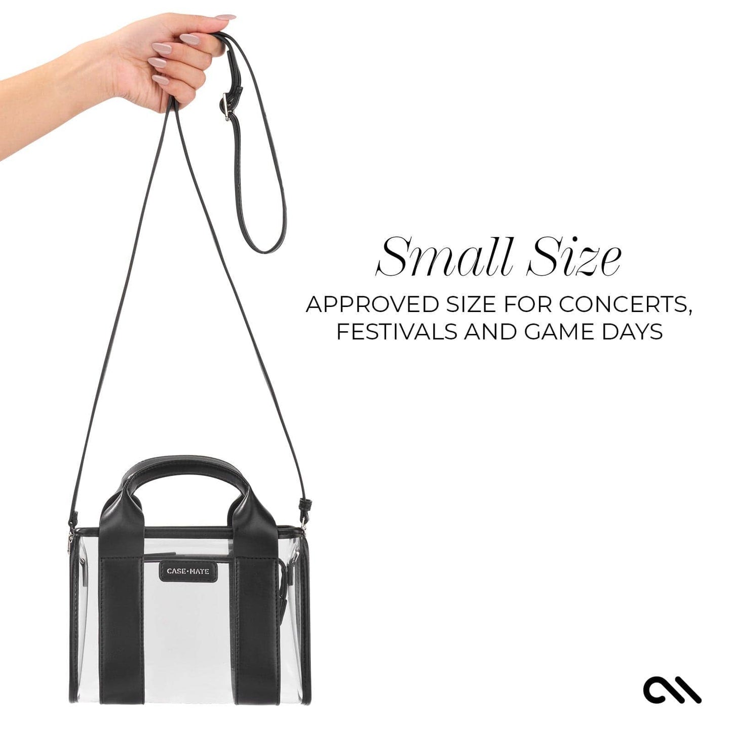 Case-Mate - Case-Mate Clear Stadium Bag: Silver Chrome