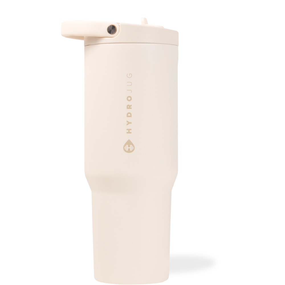 Cream HydroJug Water Bottle