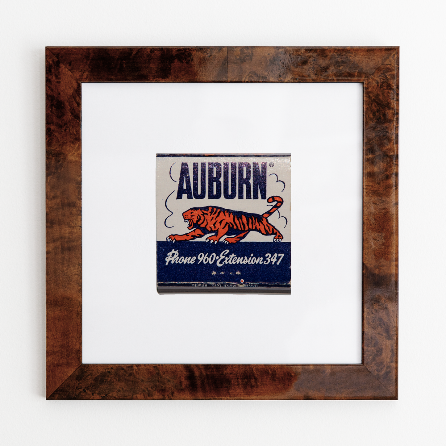 Match South - Auburn: White Frame: $135