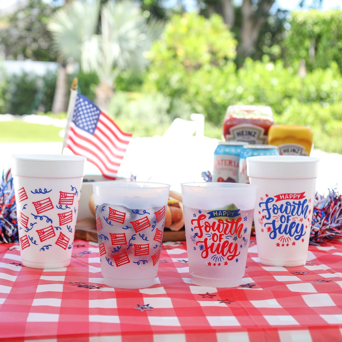 American Flag Wrap Frost Cup