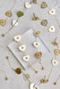 St Armands Designs of Sarasota - Gold Heart Duster Drop Earrings