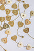 St Armands Designs of Sarasota - Gold Heart Duster Drop Earrings