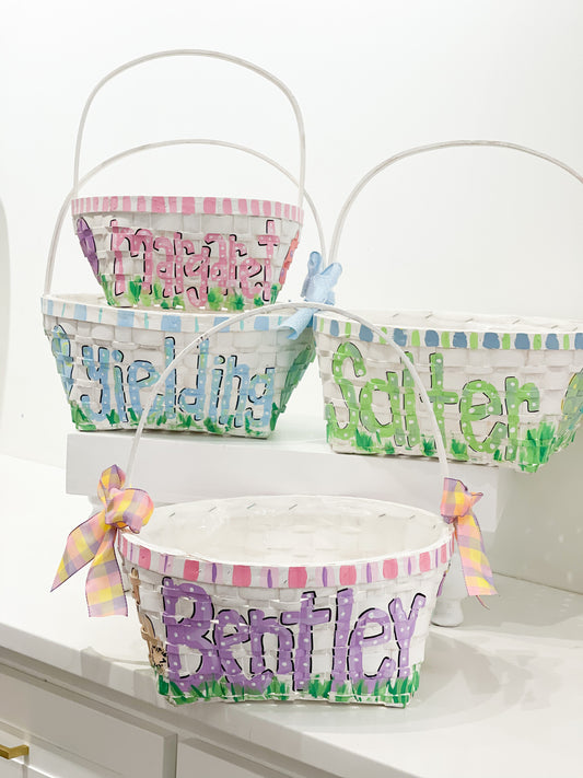 Easter Basket – Personalized & Hand-Painted