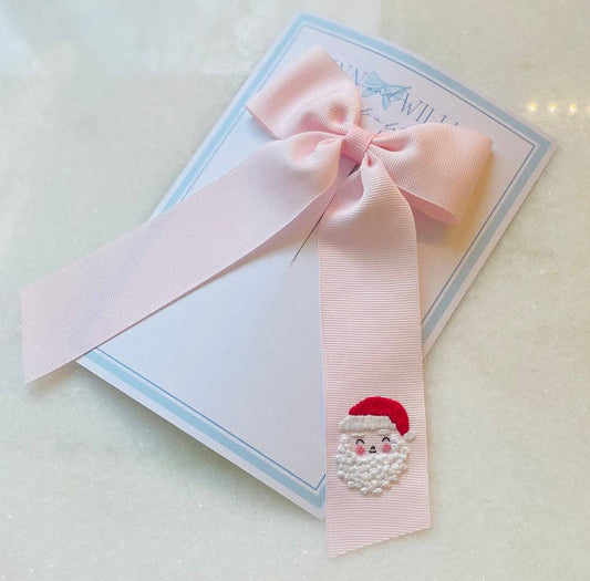 Winn and William - Santa Claus Bow: Pale Pink / Medium