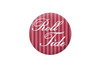 Cute As A Button - Alabama Striped Roll Tide Button