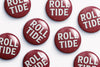 Cute As A Button - Alabama Roll Tide Floral Button