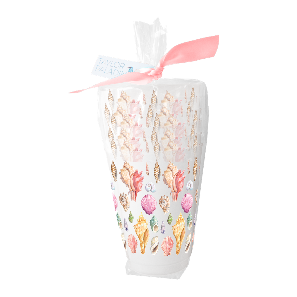 Taylor Paladino - Seashells Frosted Cups | Set of 6