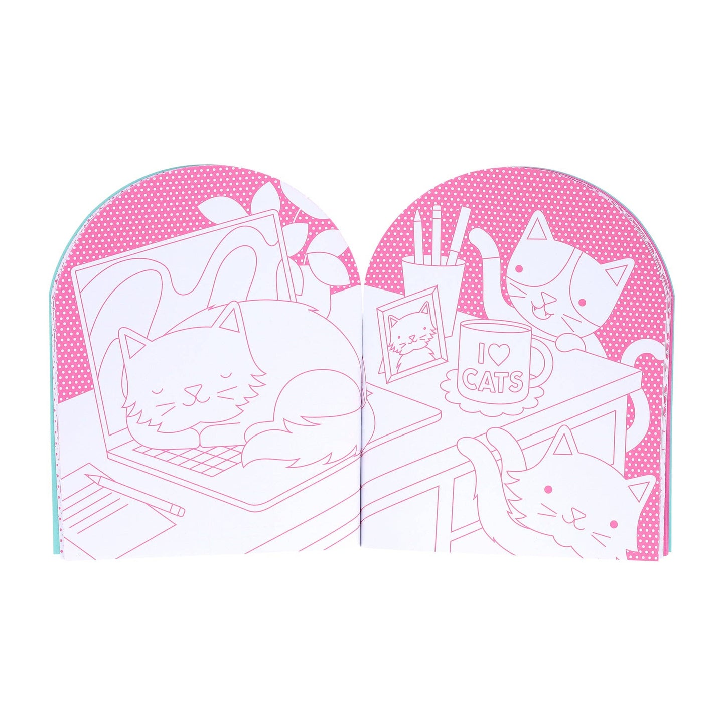 Chronicle Books - Cats Coloring Book + Stickers