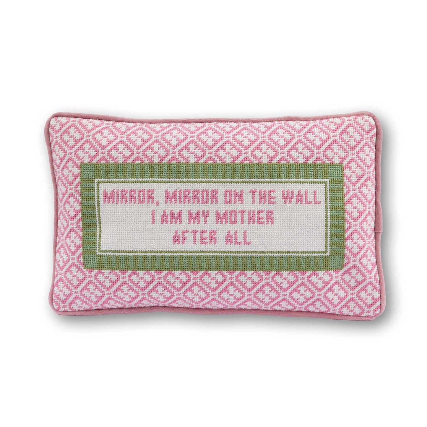 Furbish Studio - Mirror Mirror Needlepoint Pillow
