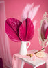 The Blooming Palm - 14" PINK SunDried Painted Palm Leaf Decor, SAME DAY SHP  : Pink