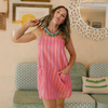 Sunshine Tienda - Orchid Pinstripe Grotto Dress: S