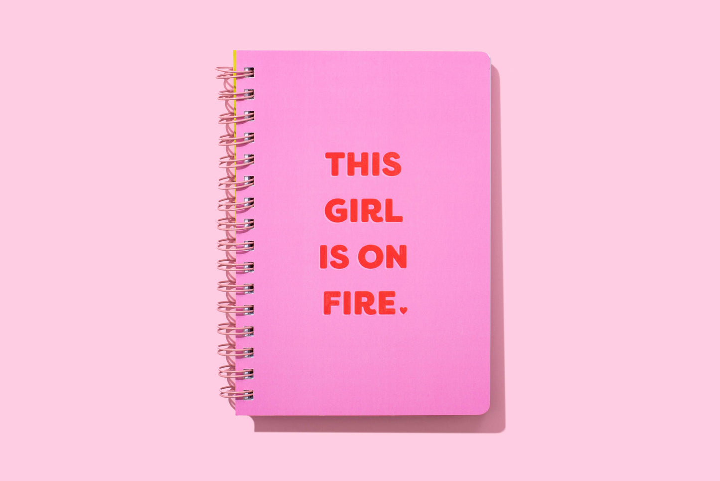 Taylor Elliott Designs - Spiral Notebook - "This Girl is on Fire"