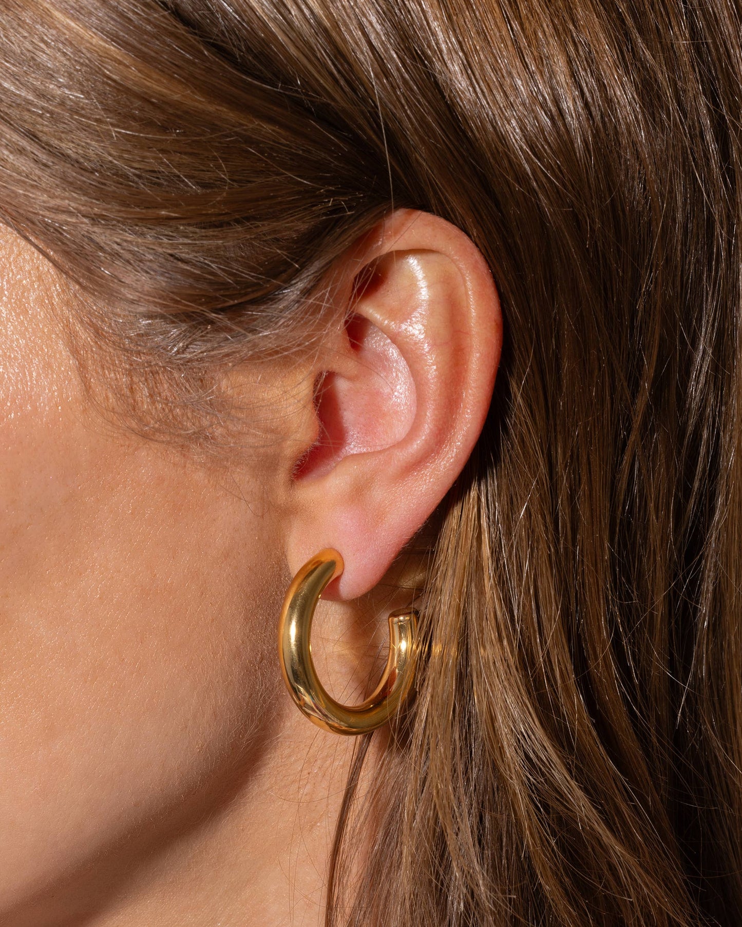 Taylor Elliott Designs - Hoop Earrings - Medium - Gold-Plated - Terry