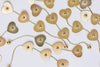 St Armands Designs of Sarasota - Gold Heart Duster Drop Earrings