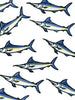 Field Trip Threads - Marlin Embroidered Patch – Swordfish Patch, Sport Fishing