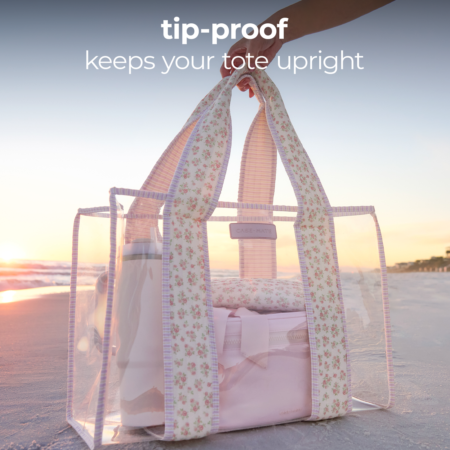 Case-Mate - Case-Mate Quilted Ditsy Floral Jelly Tote Bag