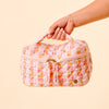 Quilted Cosmetic Bag Petal Pink