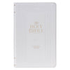 Christian Art Gifts - KJV Bible Giant Print Standard-size Faux Leather, White