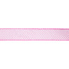 LA Ribbons Wholesale - 2 1/2" Wired Ribbon | Pink/White Woven | 10 Yard Roll