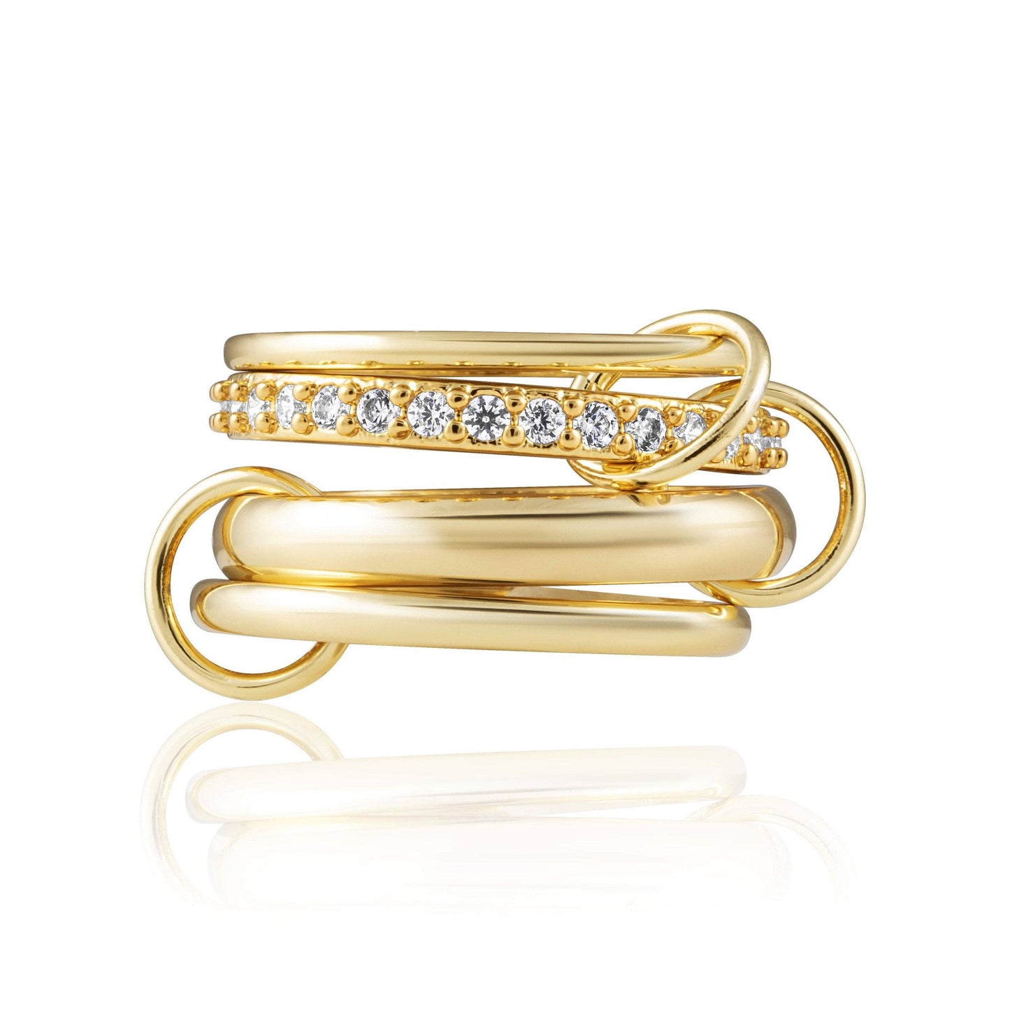 Sahira Jewelry Design - Leighton Stackable Ring Set: 8