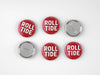 Cute As A Button - Alabama Roll Tide Floral Button
