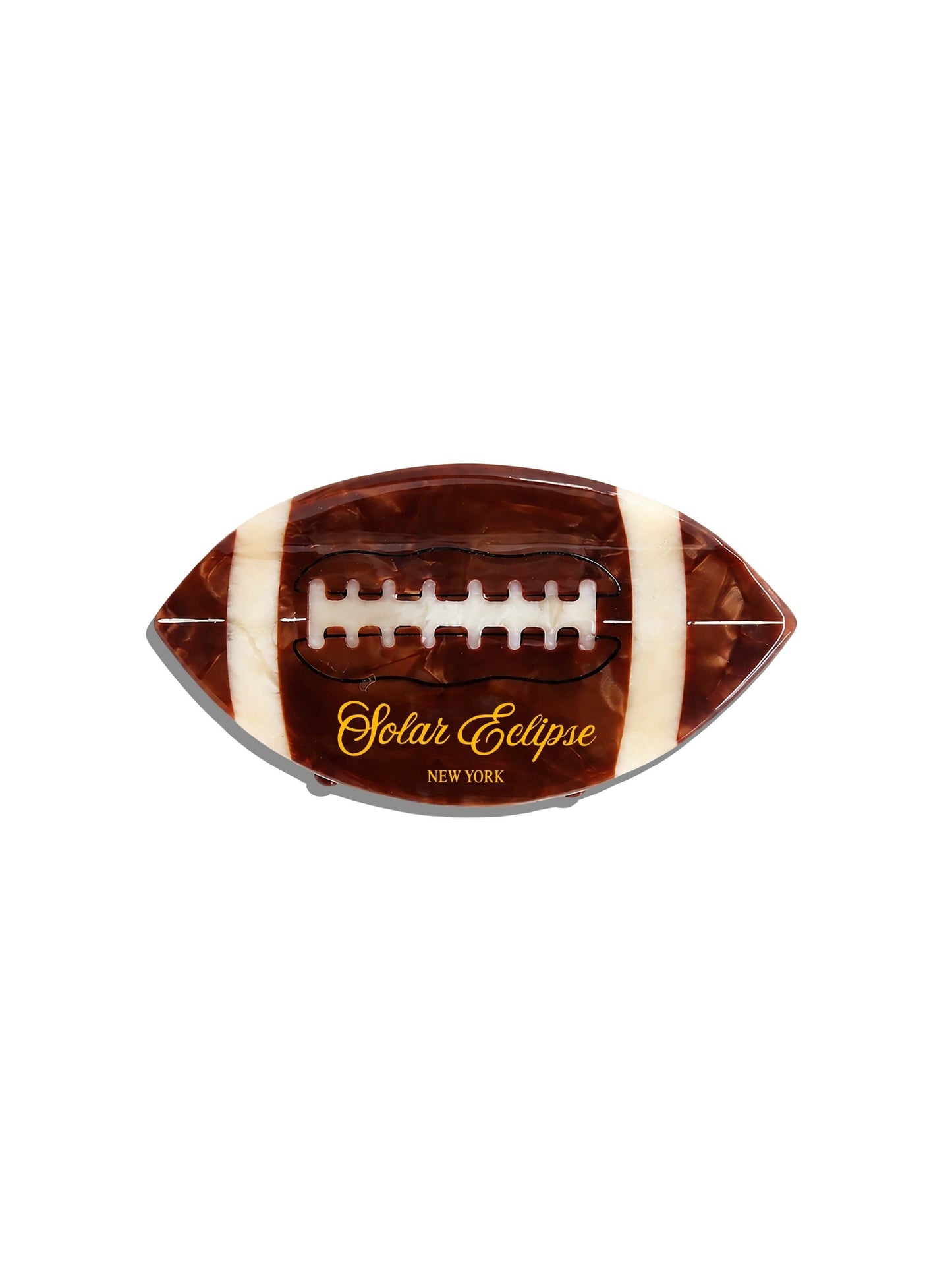 Solar Eclipse - Hand-painted Vintage Football Claw Hair Clip | Eco-Friendly