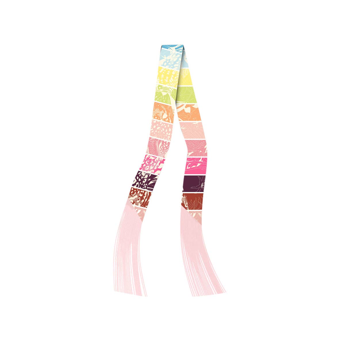 Gemelli - Frilly Scarf with Fringe - A