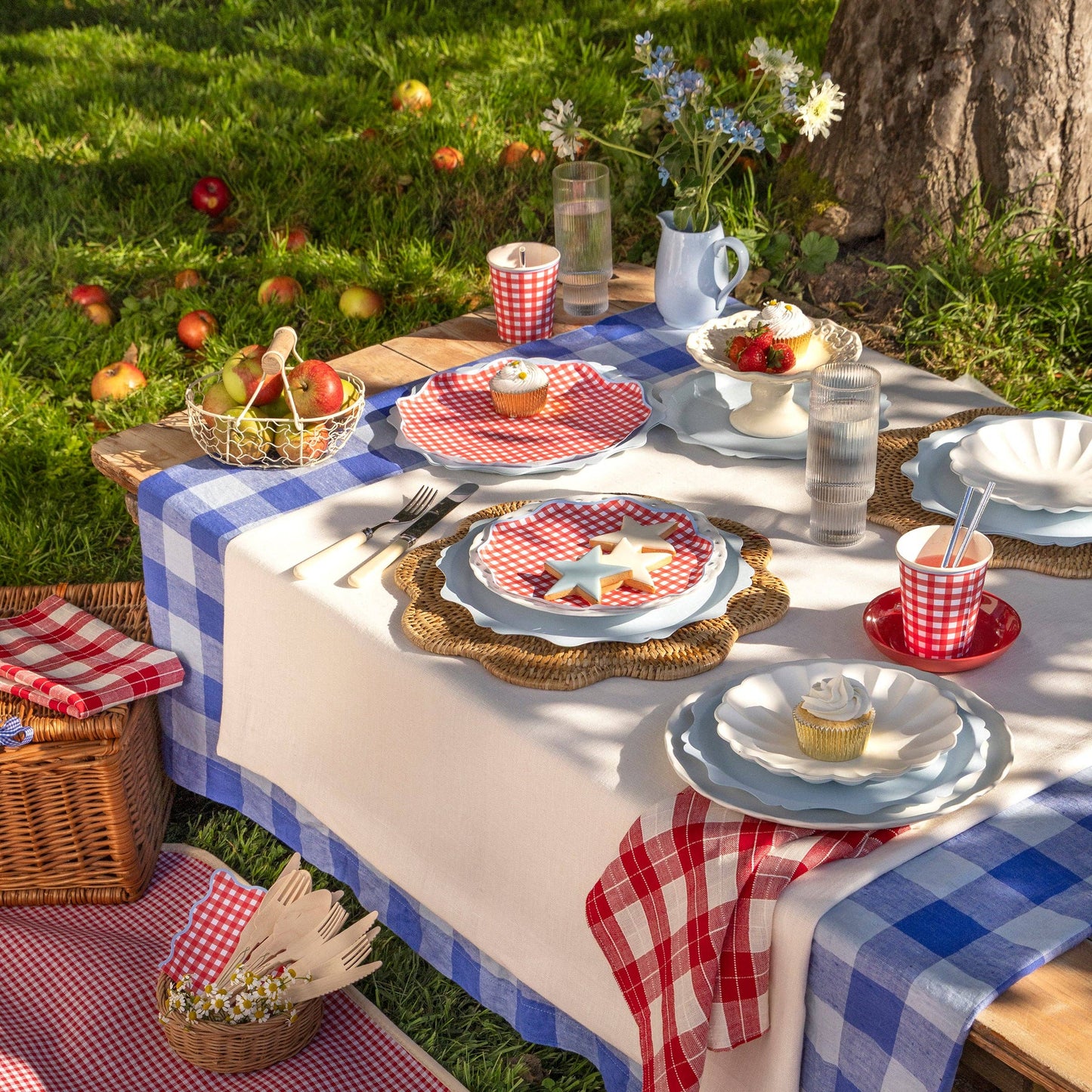 Gingham Small Napkins