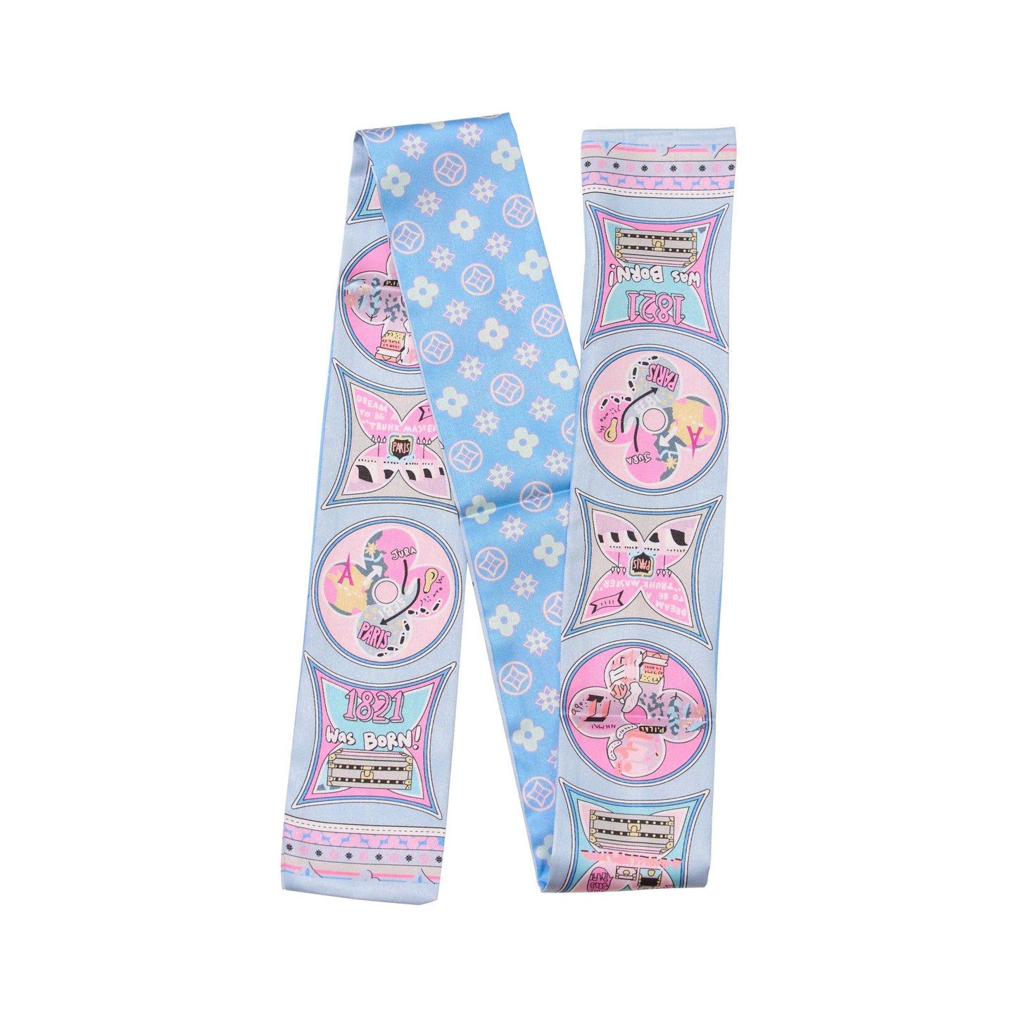 Malibu Sugar - Fifth Ave Twilly Scarf Collection - 4 colors: Pink/Lavender