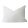 Laura Park Designs - White Solid Velvet Pillow: 26" x 26" Euro