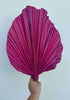 The Blooming Palm - 14" PINK SunDried Painted Palm Leaf Decor, SAME DAY SHP  : Pink