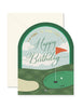 Ginger P. Designs - Time to Par-Tee Golf Birthday Arch Greeting Card