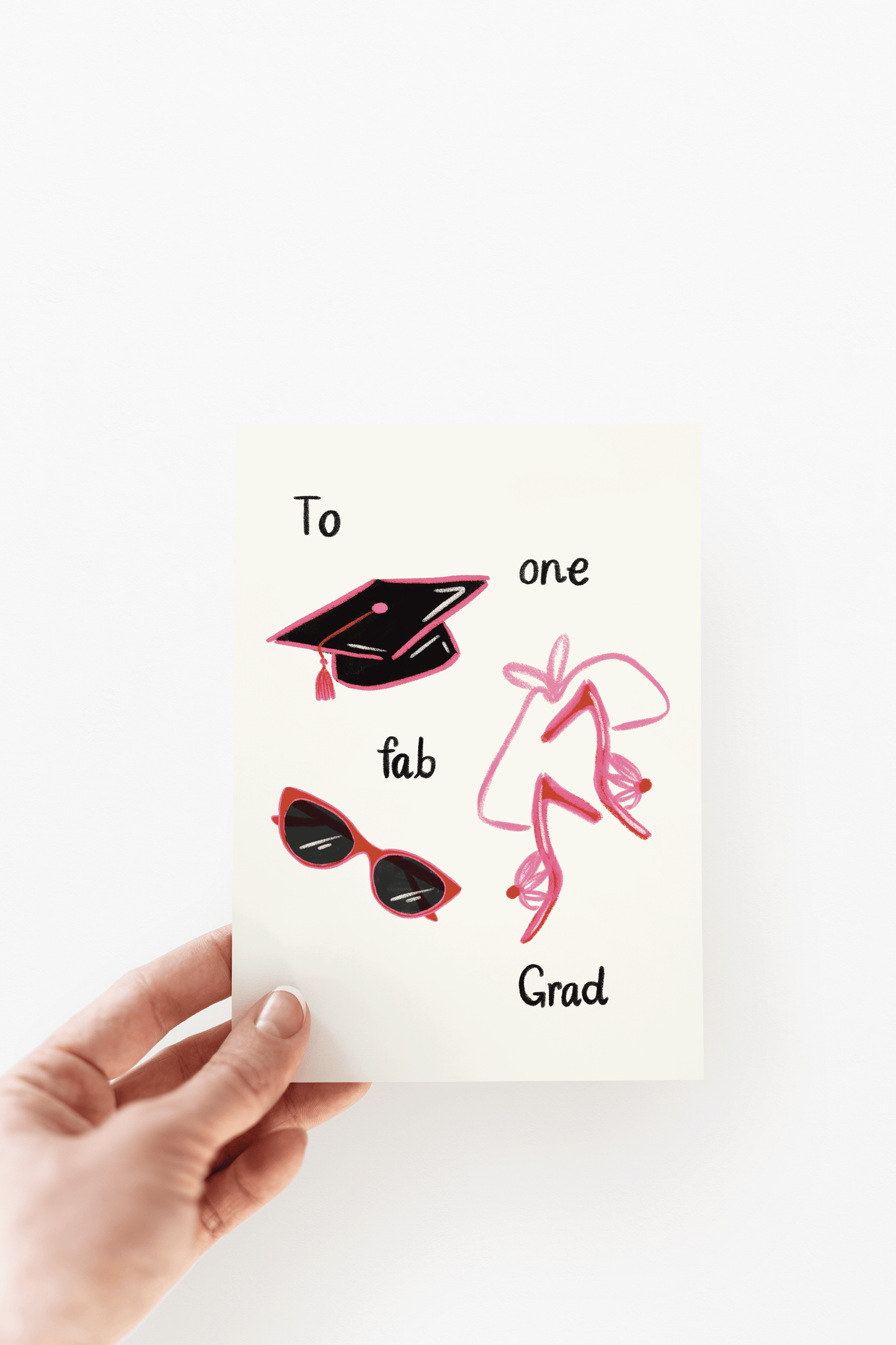 The Shelley Society - To One Fab Grad Graduation Fashion Stylish Greeting Card