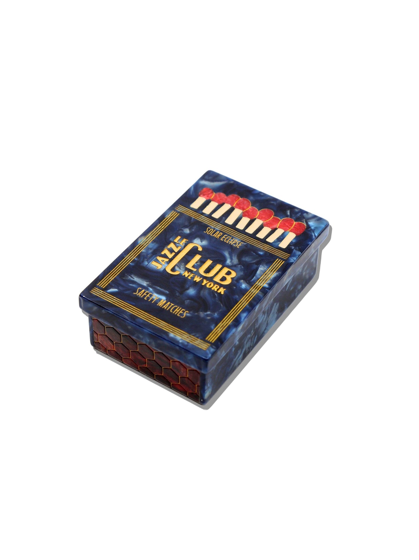 Solar Eclipse - Hand-painted Le Jazz Club Matches Heirloom Box