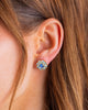 Taylor Elliott Designs - Stud Earrings - Flowers w/ Blue Gems - Caroline