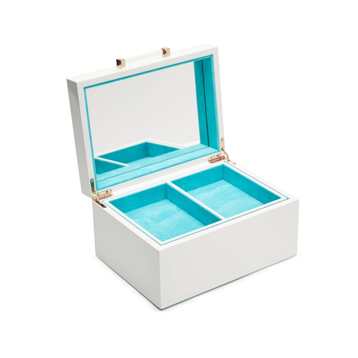 Kendall Small Jewelry Box: White