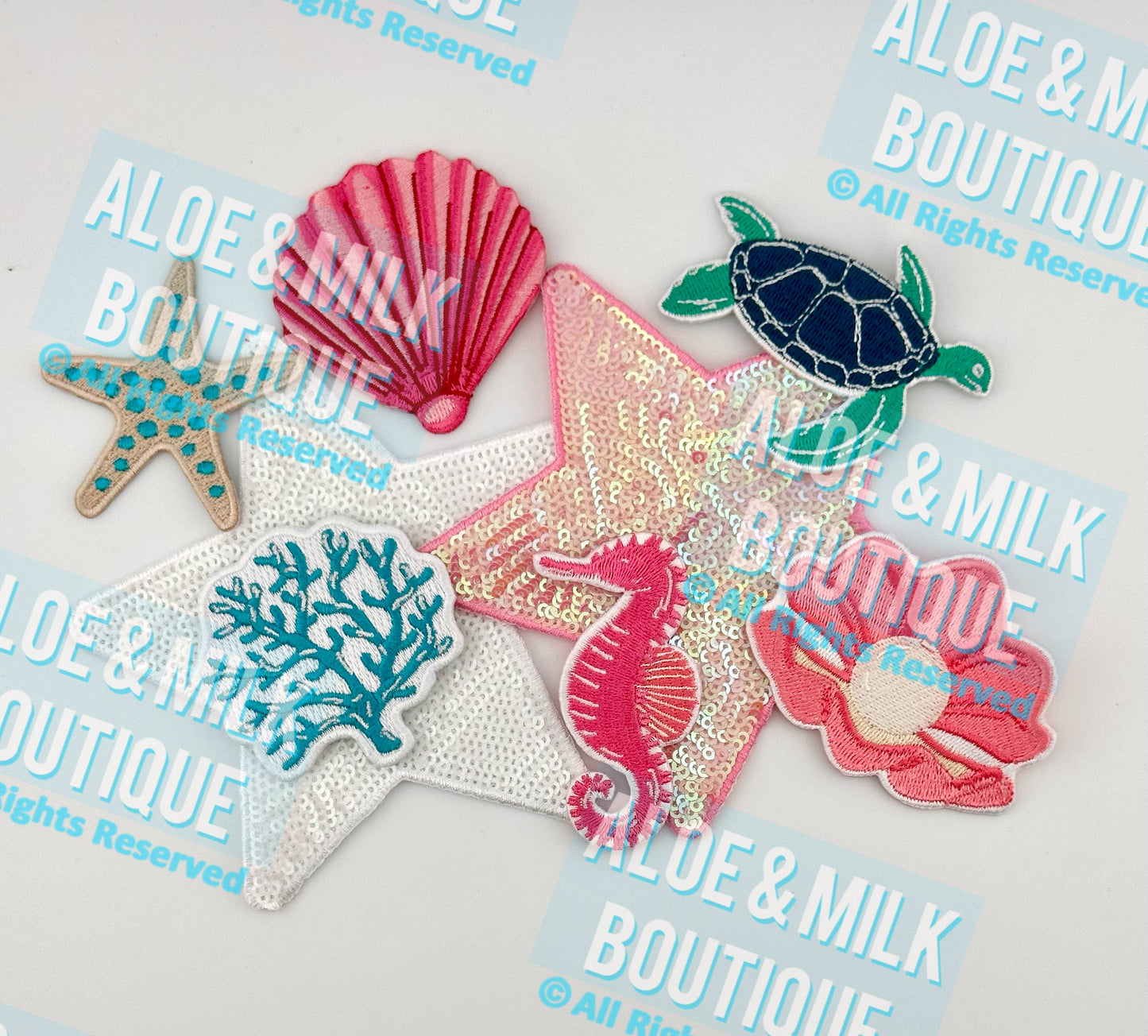 Aloe and Milk Boutique - Sea Horse Patch, Summer Patches, Beach Patch, Ocean Patches