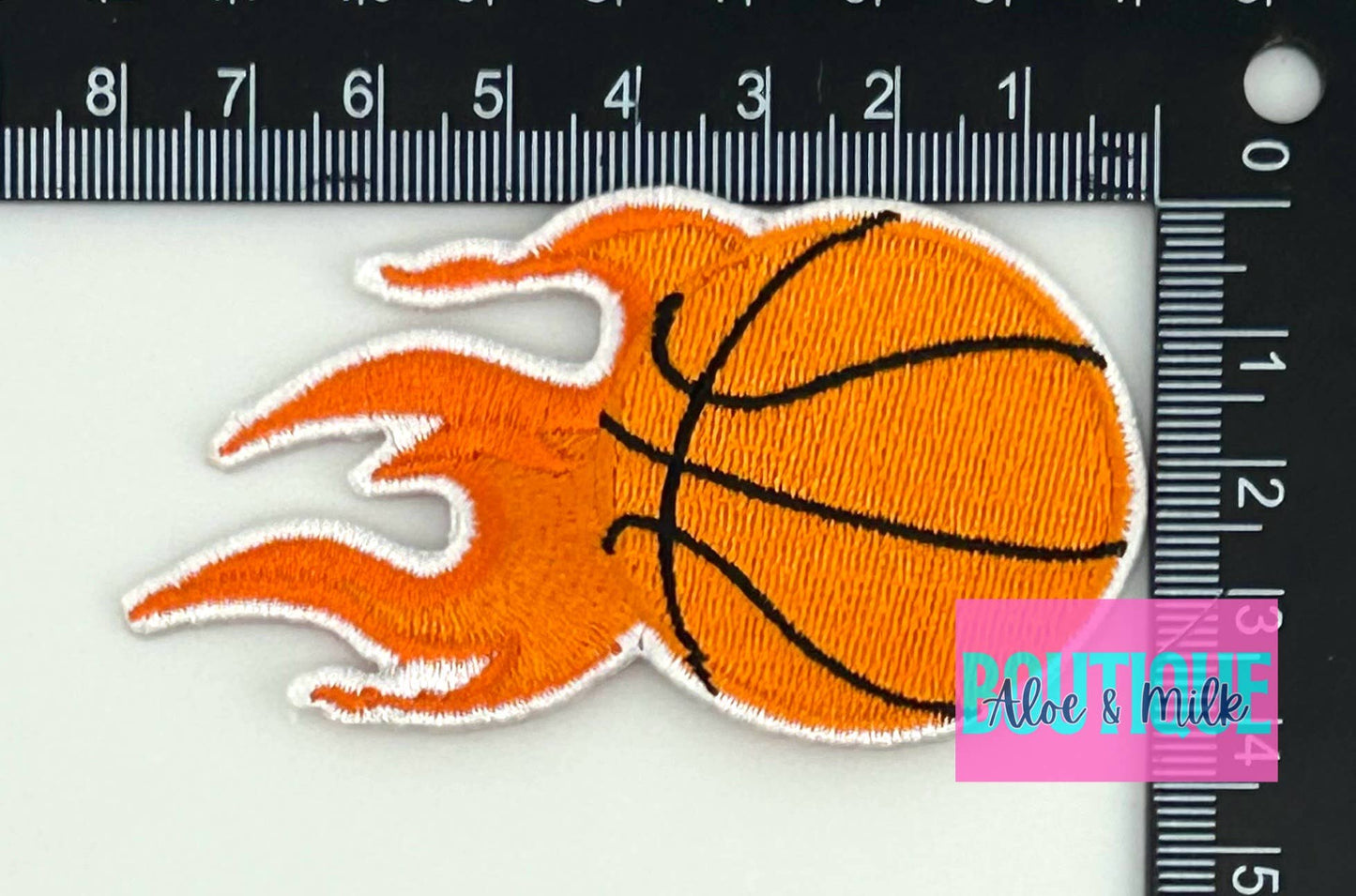 Aloe and Milk Boutique - Basketball Patch, Sports Patch, Game Day Patches: Red