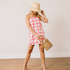 Sunshine Tienda - Pink Lemonade Tile Grotto Dress: S