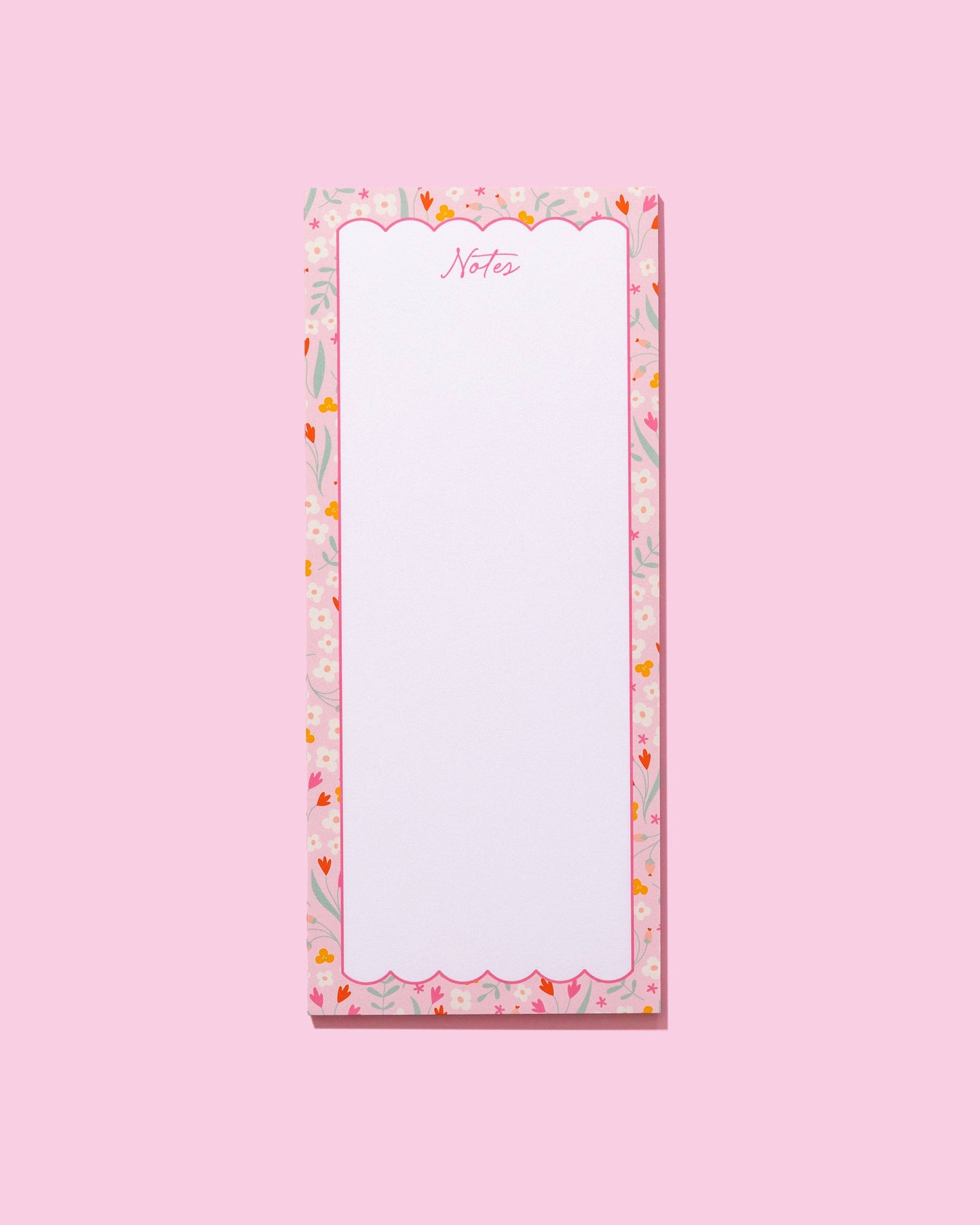 Joy Creative Shop - Floral Tall & Skinny Notepad: Mint