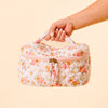 Quilted Cosmetic Bag Cream