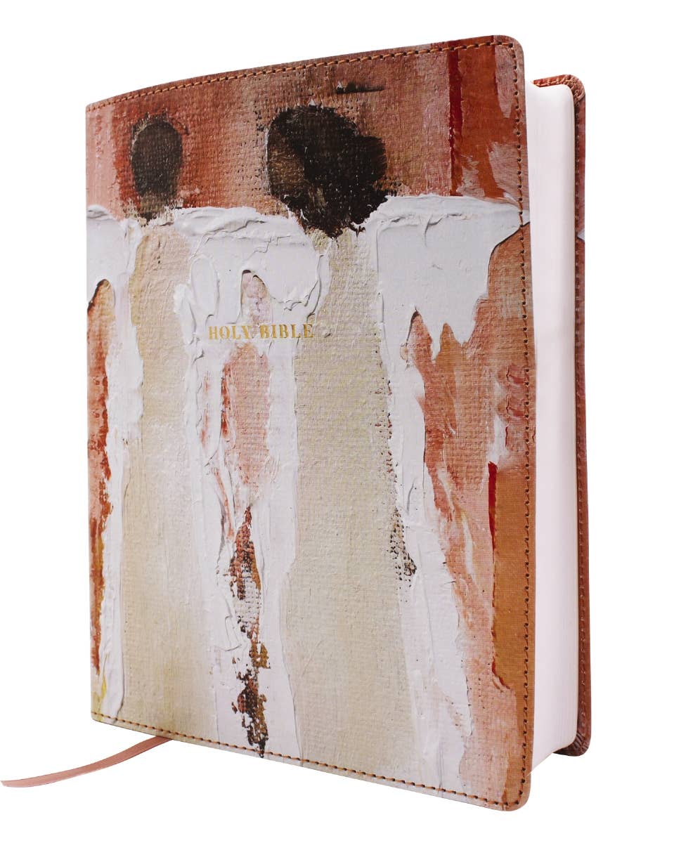 HarperCollins Christian Publishing - Amplified Bible Anne Neilson Angel Art Leathersoft Blush