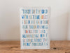 "Proverbs 3: 5-6" Acrylic Block