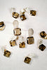 St Armands Designs of Sarasota - Smokey Brown Quartz Retro Pavé Crystal Gum Drop Earrings