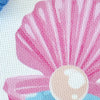 Cotswold Co Designs - Pink Pearl Shell Needlepoint Canvas, Artisan Printed Canvas,