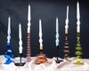 Twist Taper Candles - Ice White